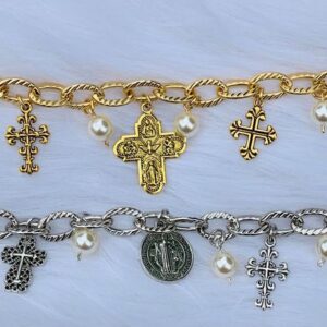 Religious Medallion Bracelet