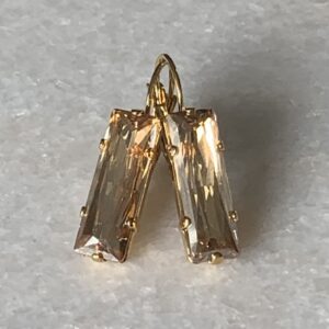 Princess Baguette Dangle Earring